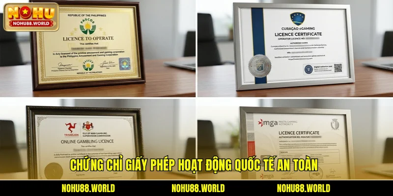 Chứng chỉ giấy phép hoạt động quốc tế an toàn