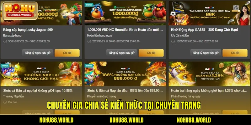 Chuyên gia chia sẻ kiến thức tại chuyên trang